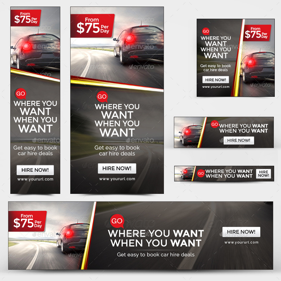 Car Rental Banners by doto GraphicRiver